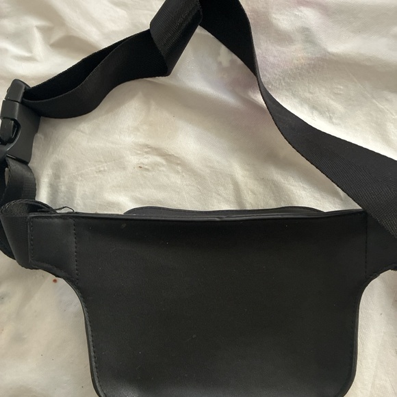 Black Graphic Men's Waist Bag - Picture 2 of 2